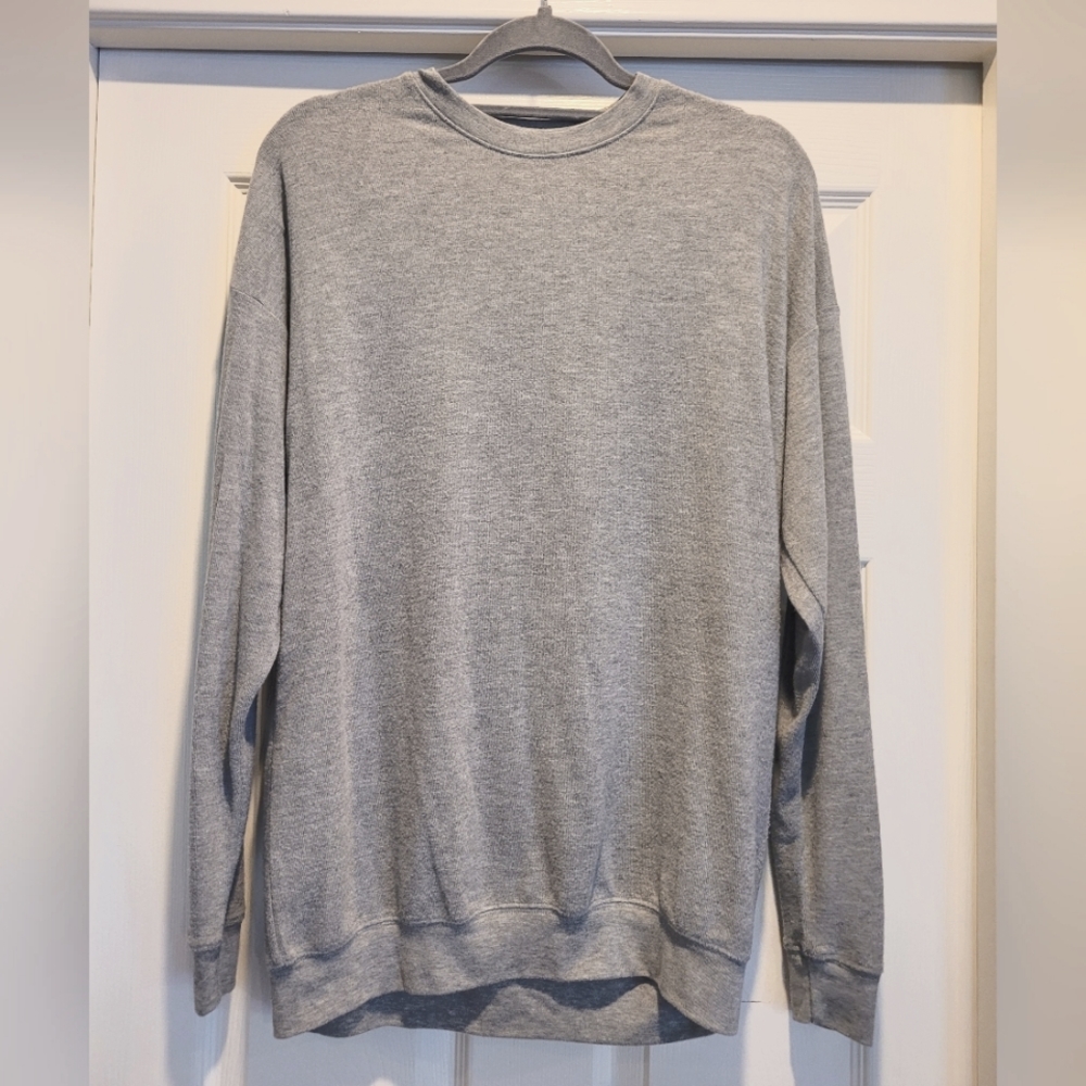 ALO Yoga Gray Crew Neck Sweater